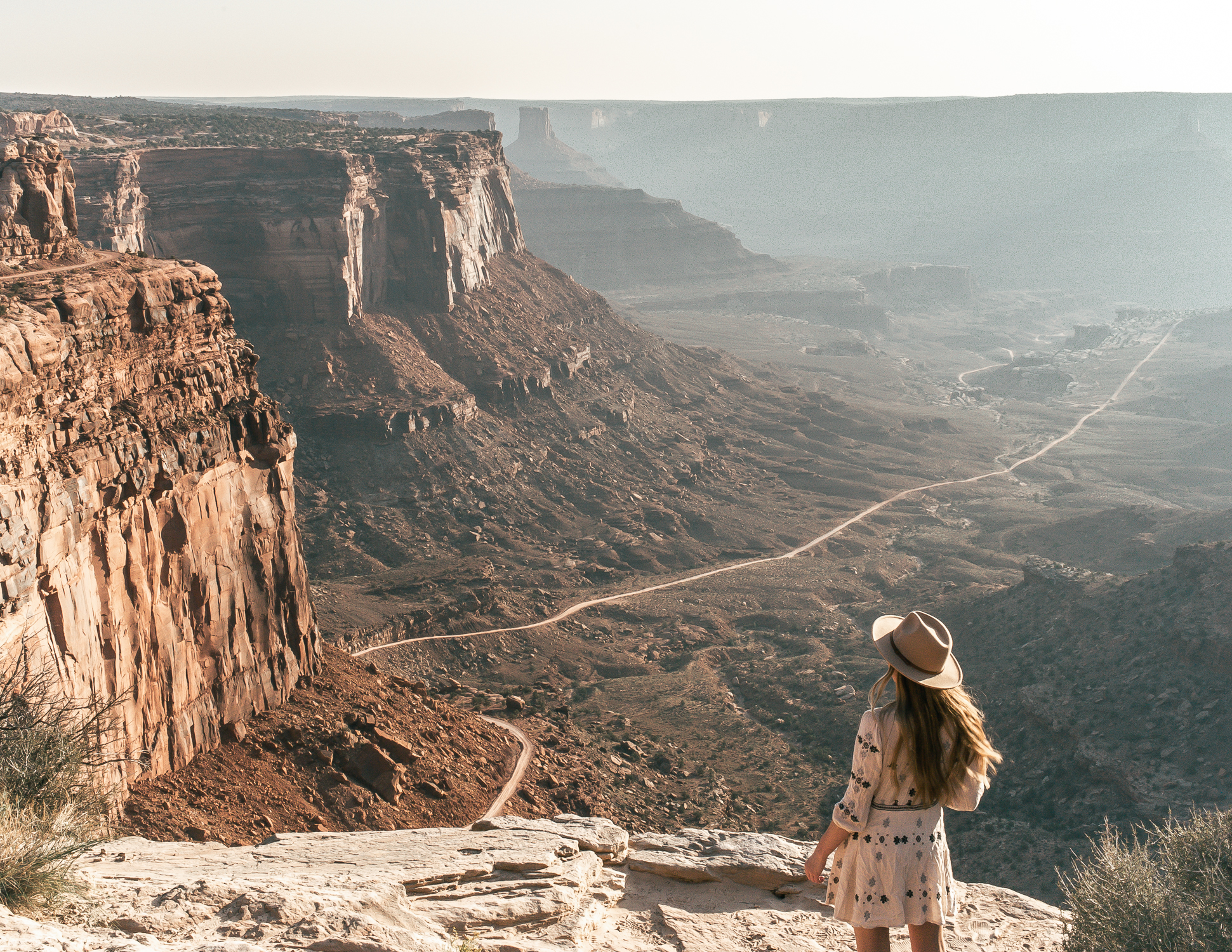 Wanderfully Rylie on a solo travel adventure in Canyonlands, Utah.