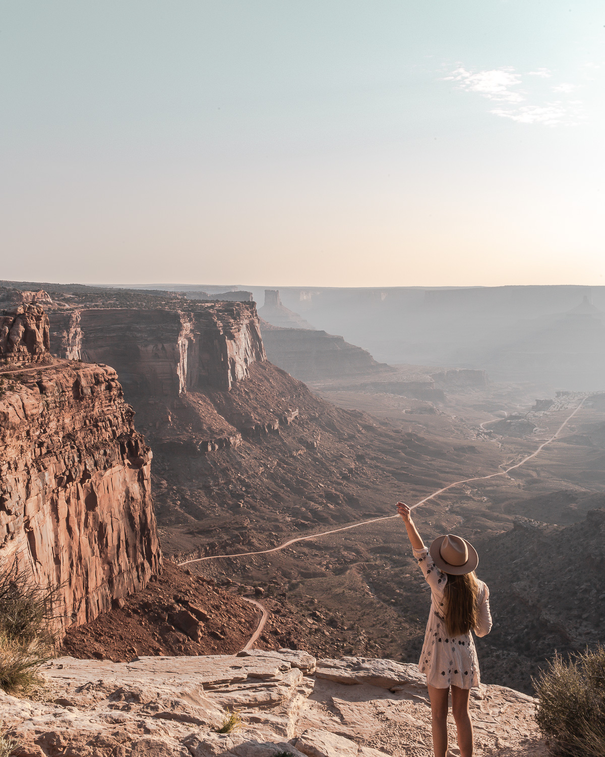 Caught the sunrise at Canyonlands - one of the best Southwest national parks on this USA road trip.