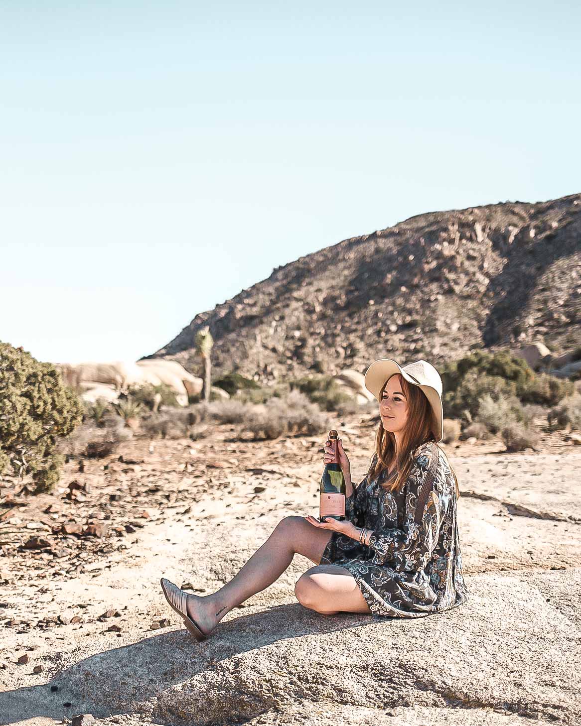 Rylie celebrating her 25th birthday in Joshua Tree National Park.