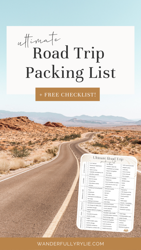 Ultimate Road Trip Packing List: All the Essentials You'll Need (+ Free Checklist!)